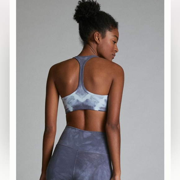 NWT Anthropologie Electric & Rose Sports Bra in Tie-Dye SILVERLAKE BLUE/SKY Sz S - Picture 4 of 8